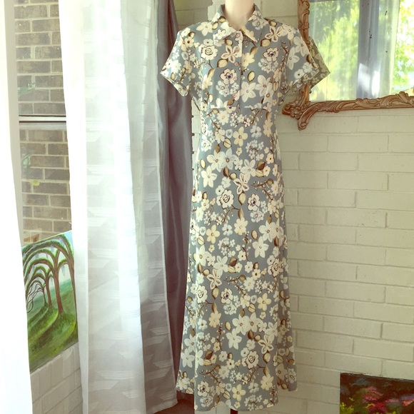 vintage IN San Fransico Dresses & Skirts - Vintage IN San Francisco blue floral dress XS